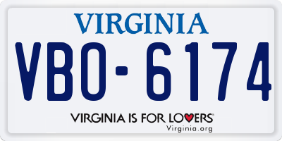 VA license plate VBO6174