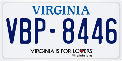 VA license plate VBP8446