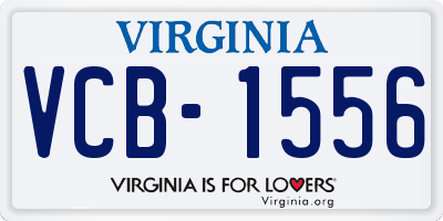 VA license plate VCB1556
