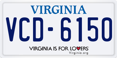 VA license plate VCD6150