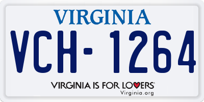 VA license plate VCH1264
