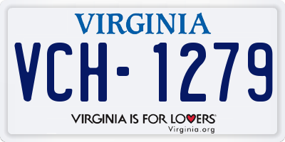 VA license plate VCH1279