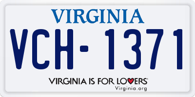 VA license plate VCH1371