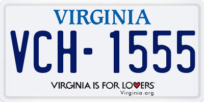 VA license plate VCH1555