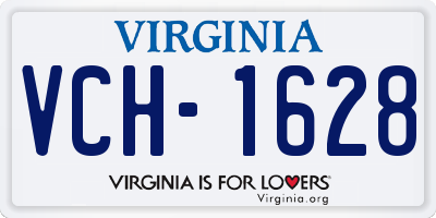 VA license plate VCH1628
