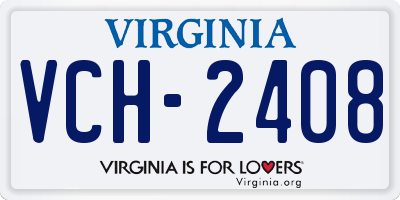 VA license plate VCH2408