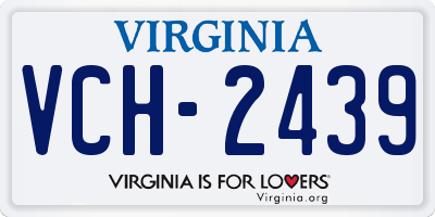 VA license plate VCH2439