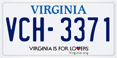 VA license plate VCH3371