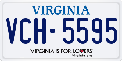 VA license plate VCH5595
