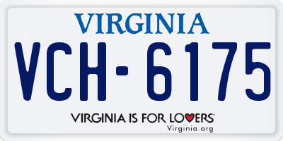 VA license plate VCH6175