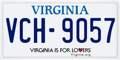 VA license plate VCH9057