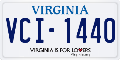 VA license plate VCI1440