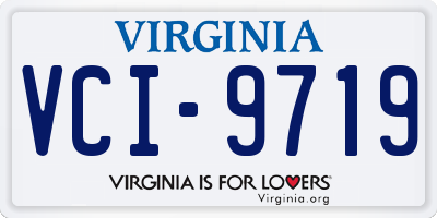 VA license plate VCI9719