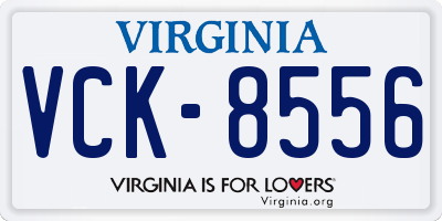 VA license plate VCK8556