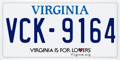 VA license plate VCK9164