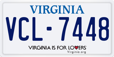 VA license plate VCL7448