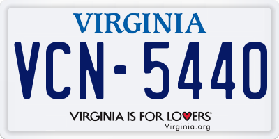VA license plate VCN5440
