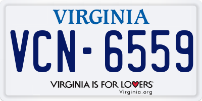 VA license plate VCN6559
