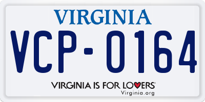 VA license plate VCP0164