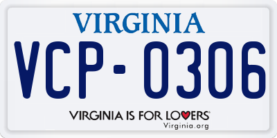 VA license plate VCP0306