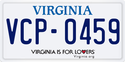 VA license plate VCP0459