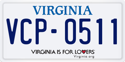 VA license plate VCP0511