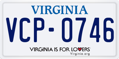 VA license plate VCP0746