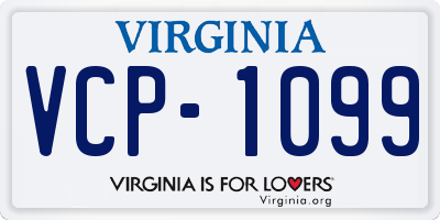 VA license plate VCP1099