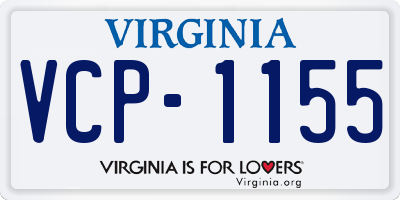 VA license plate VCP1155