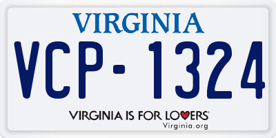 VA license plate VCP1324
