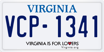 VA license plate VCP1341