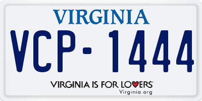 VA license plate VCP1444