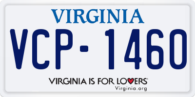 VA license plate VCP1460