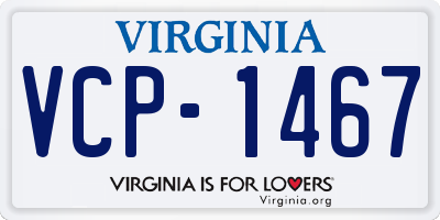VA license plate VCP1467