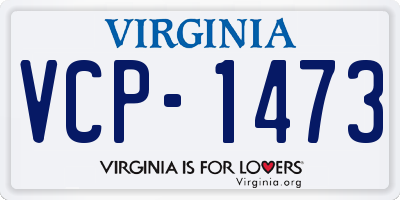 VA license plate VCP1473
