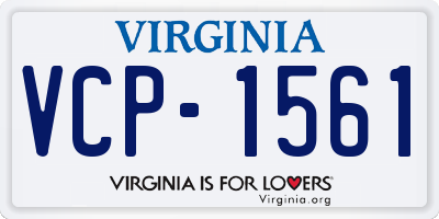 VA license plate VCP1561