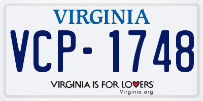 VA license plate VCP1748