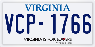 VA license plate VCP1766