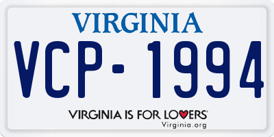 VA license plate VCP1994