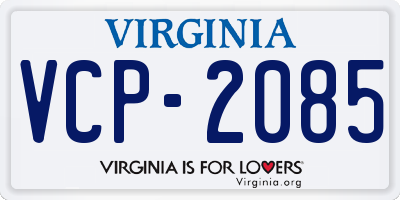 VA license plate VCP2085