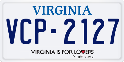 VA license plate VCP2127