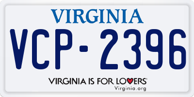 VA license plate VCP2396