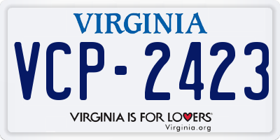 VA license plate VCP2423