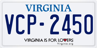 VA license plate VCP2450