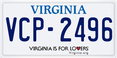 VA license plate VCP2496