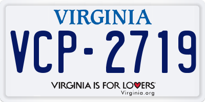 VA license plate VCP2719