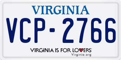 VA license plate VCP2766