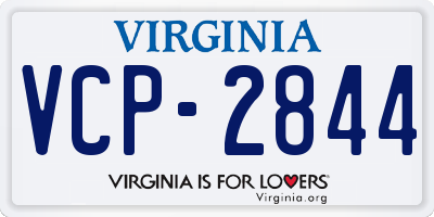 VA license plate VCP2844