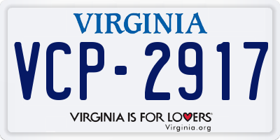 VA license plate VCP2917
