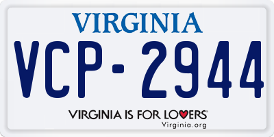 VA license plate VCP2944